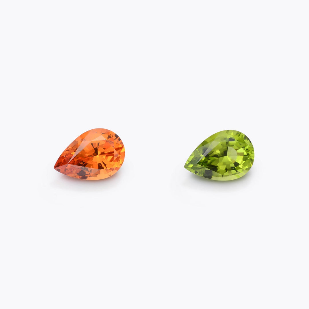 Mandarin Garnet & Peridot #58296