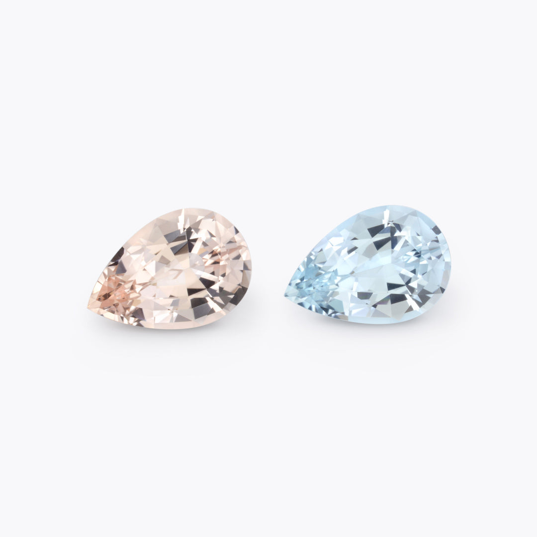 Aquamarine & Morganite Beryl #222213