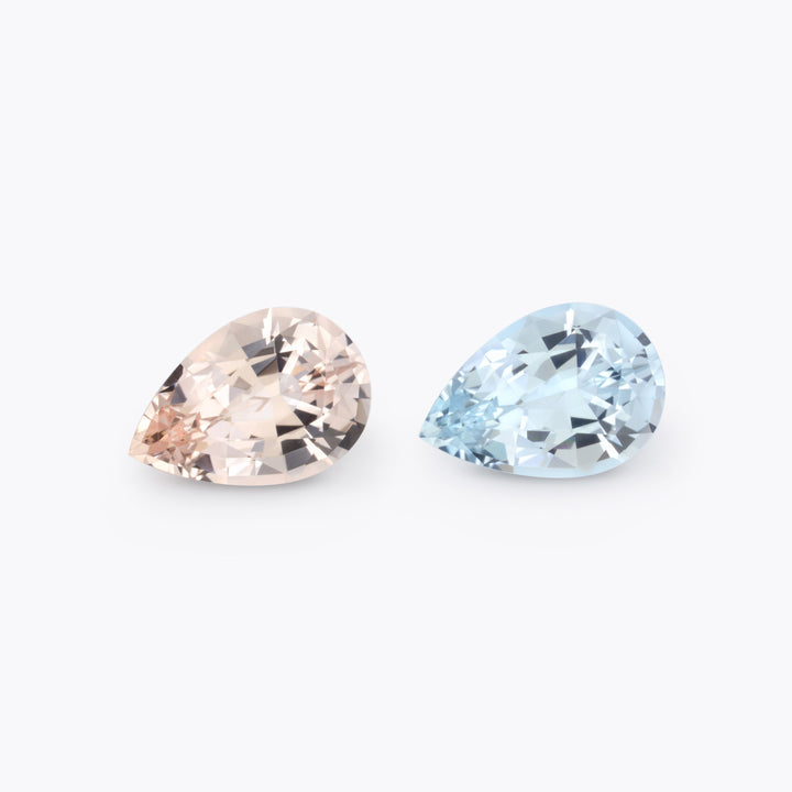 Aquamarine & Morganite Beryl #222213